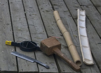 click to enlarge ryoanji-gaki - tools