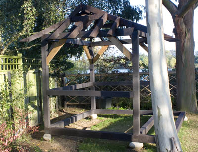 rafters complete - side view